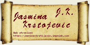 Jasmina Krstojević vizit kartica